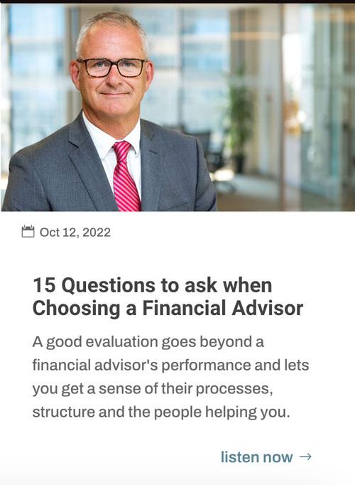 questions to ask financial advisory firm